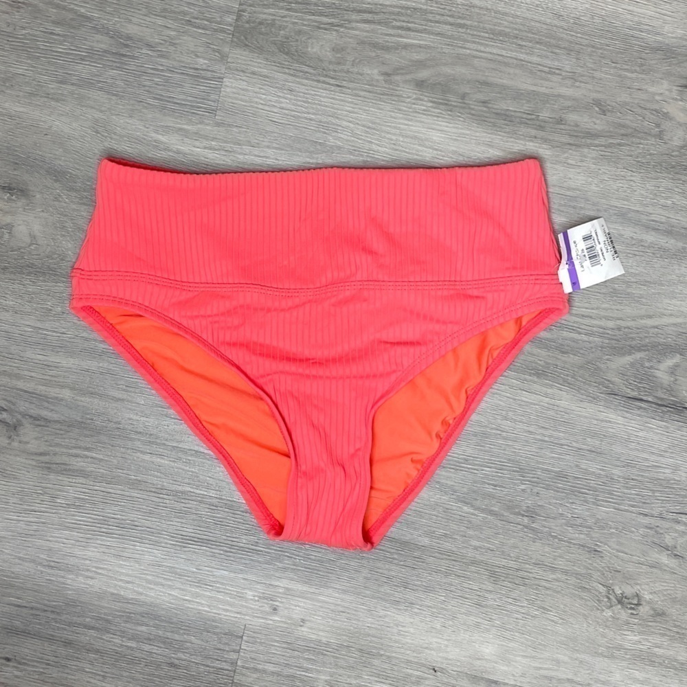 Next Coral High Waist Bikini Bottoms